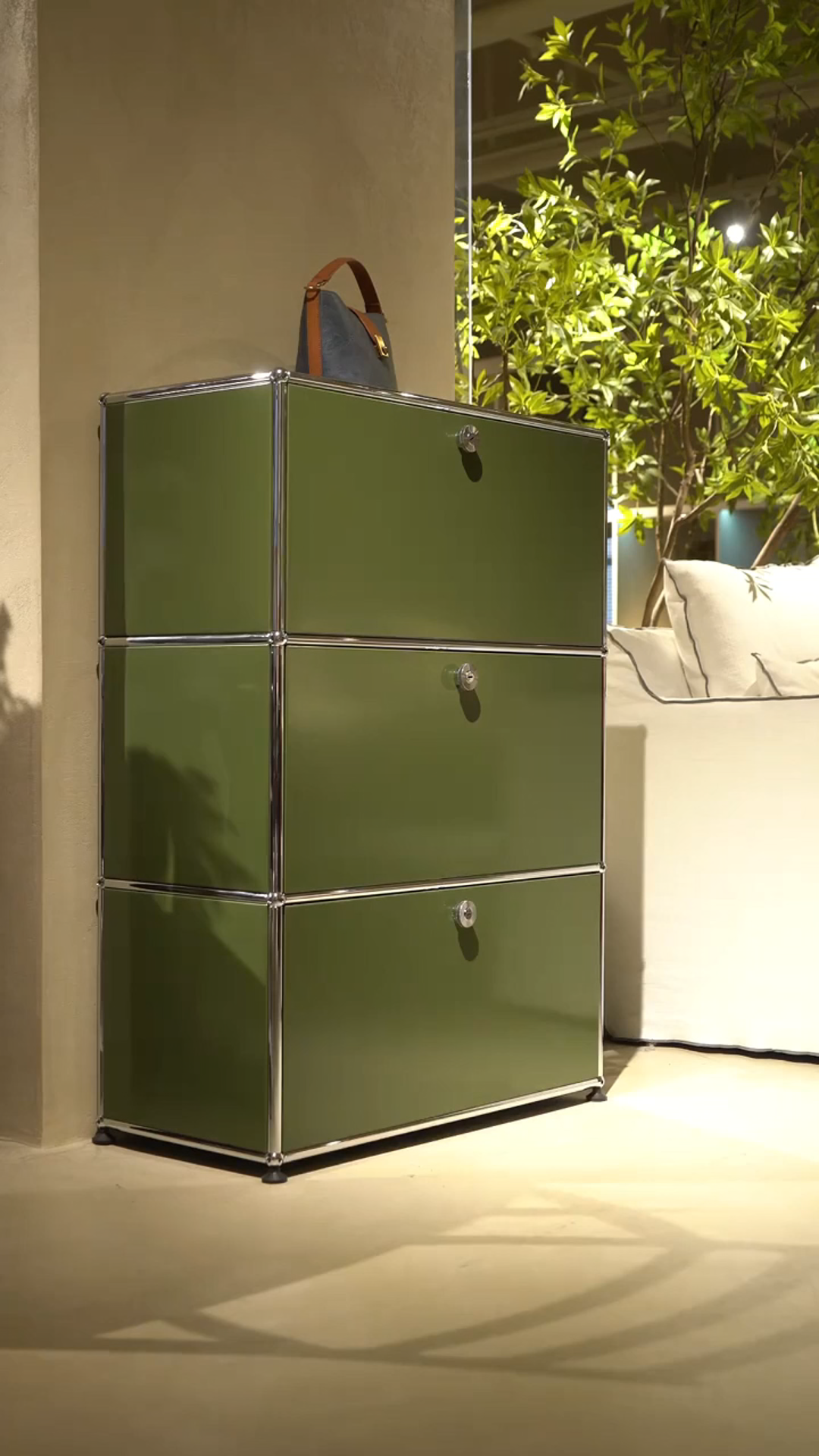 【assemy】Olive Three-layer inverted-door modular cabinet