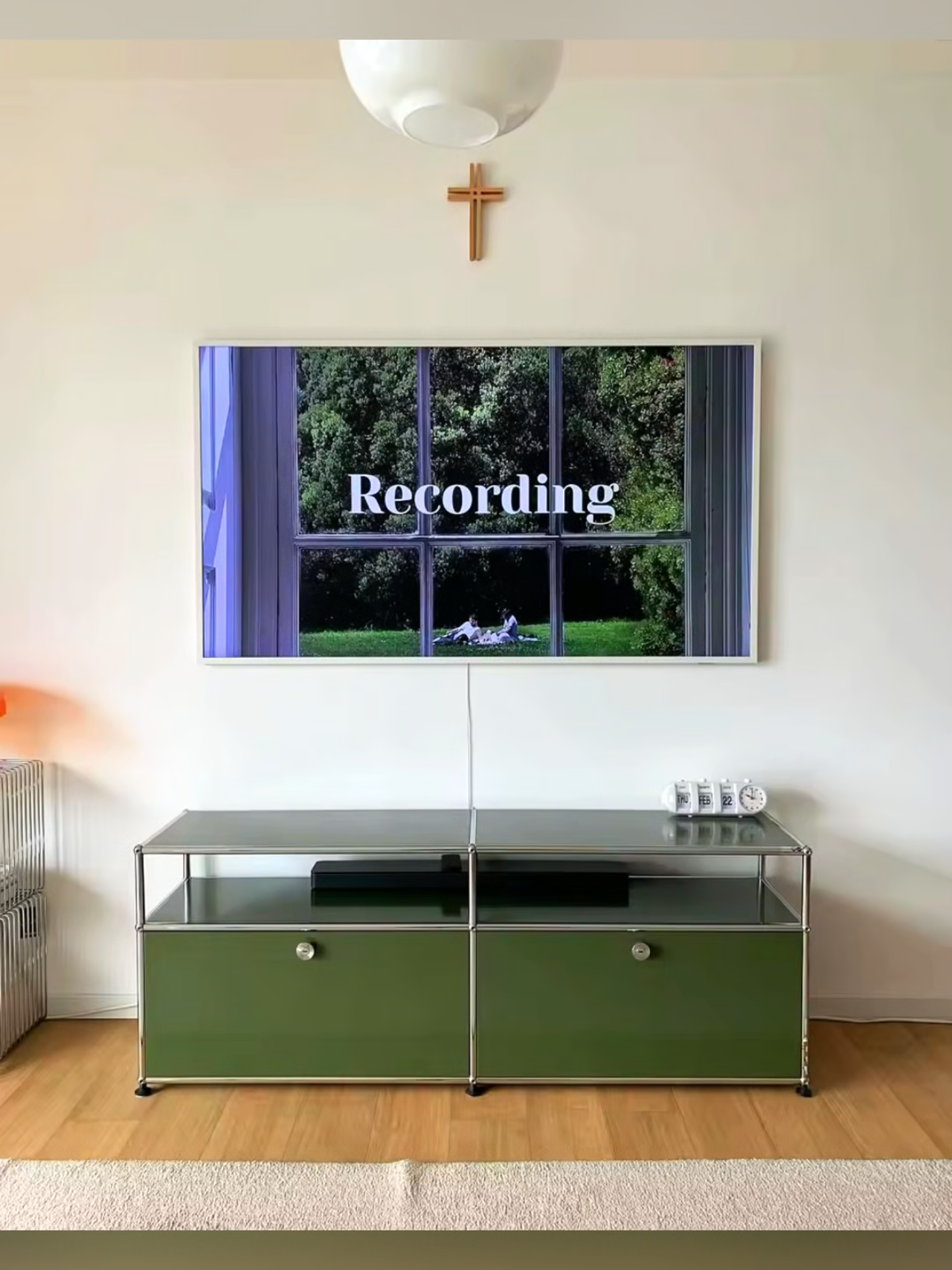 【Assemy】Olive Double-layer inverted-door fixed-stand modular storage cabinet