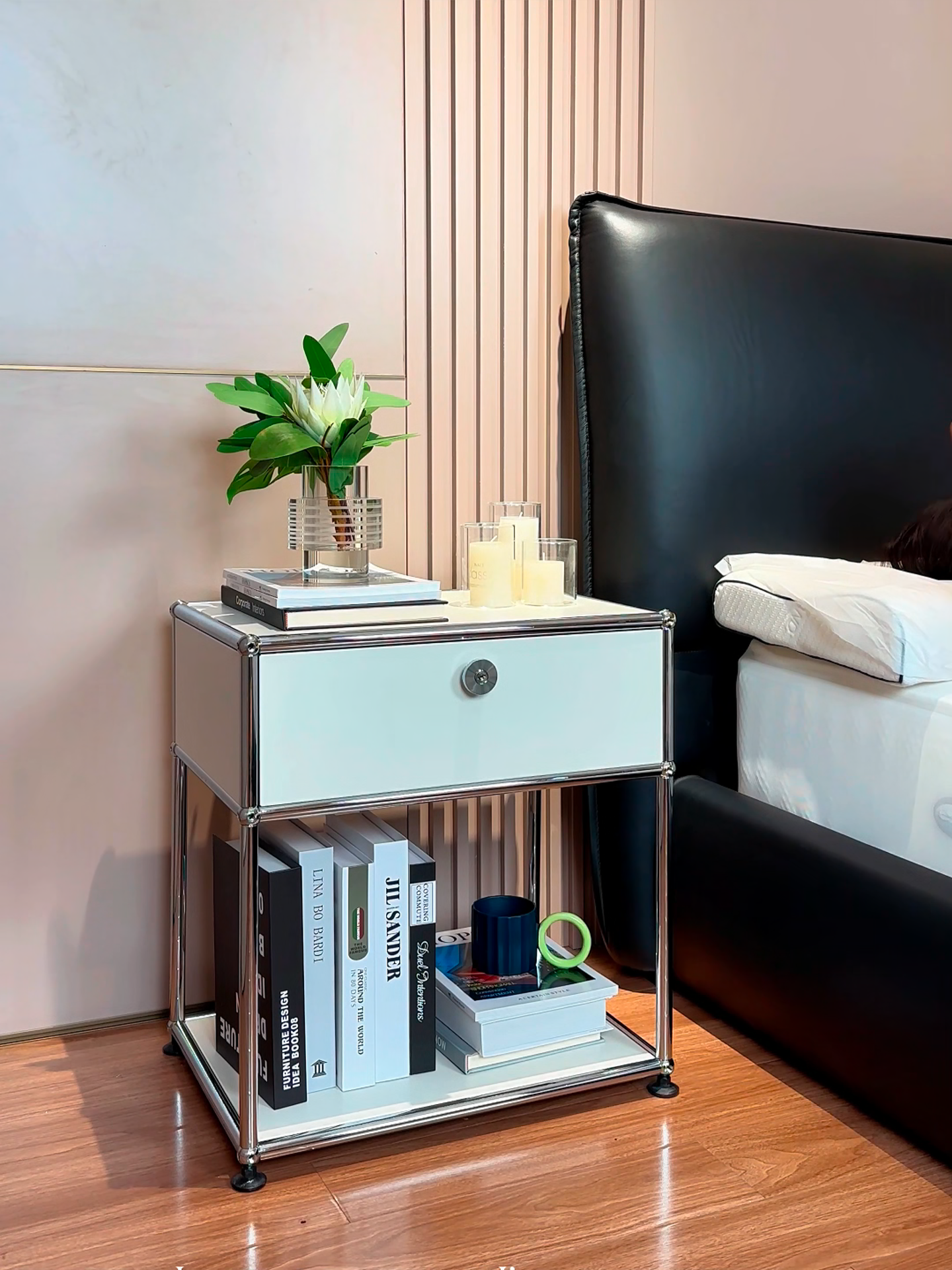 【Assemy】Drawer-style fixed-stand modular bedside storage cabinet